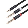 thumbnail image 1 of Cameland 3.5Mm 1/8 Inch Trs To 6.35Mm 1/4 Inch Ts Mono Stereo Y-Cable Splitter Cord, 1 of 9