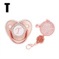 thumbnail image 1 of DPTALR Baby Pacifier 26 Letter Name Initial Clip Silicone Infant Nipple Bling Newborn Pacifier, 1 of 5