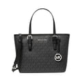 thumbnail image 2 of Michael Kors XS Carry All Jet Set Travel Womens Tote (BLACK SIG/GOLD), 2 of 5