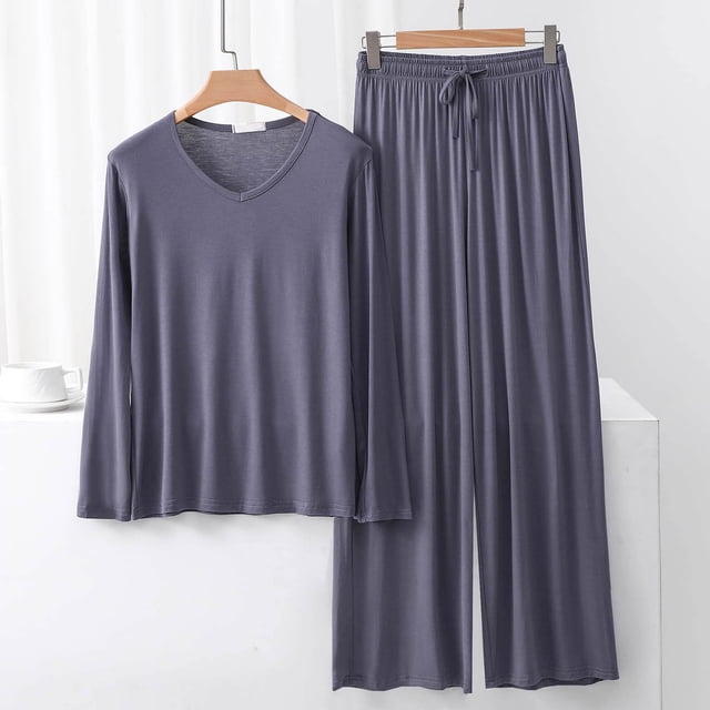 Weiqiqre Ensembles de Pyjama pour Femmes Pyjamas Rafraîchissants Ensembles Assortis d'Été Manches Courtes Ensemble de Détente Femmes