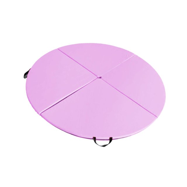 Lipstore Foldable Mat Portable Folding Pole Dance Mat for Workout Studio Outdoor Pink