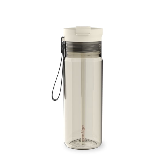 Bouteille d’eau en plastique Contigo DualSip avec courroie de transport et couvercle à double sens, 709 ml (24 oz) – 100 % antifuite, durable, légère, Tritan sans BPA, lavable au lave-vaisselle