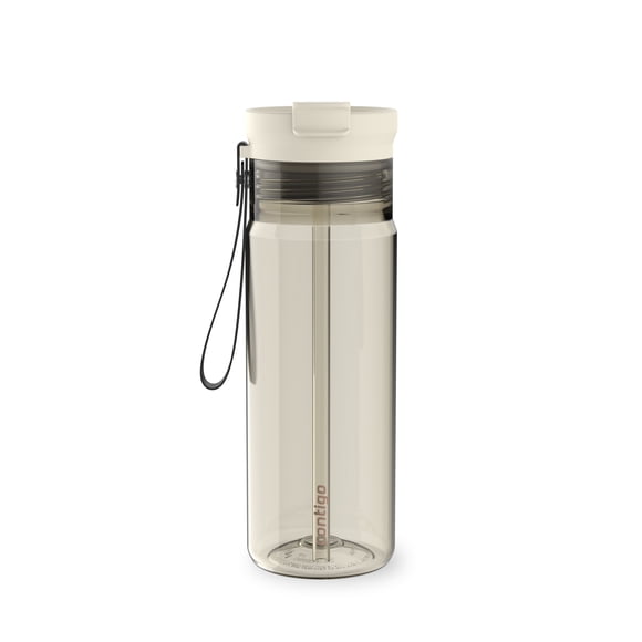 Bouteille d’eau en plastique Contigo DualSip avec courroie de transport et couvercle à double sens, 709 ml (24 oz) – 100 % antifuite, durable, légère, Tritan sans BPA, lavable au lave-vaisselle