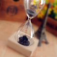 thumbnail image 3 of maskred Wooden Base Craft Hourglass Hand-Blown Timer For Gift Desktop Home Decoration, 3 of 5