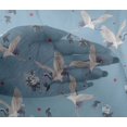 thumbnail image 4 of oneOone Viscose Chiffon Fabric Dot|Floral & Stork Bird Print Fabric By The Yard 42 Inch Wide, 4 of 4