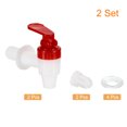 thumbnail image 3 of Unique Bargains Beverage Dispenser Replacement Spout, 2Set Plastic Water Dispenser Spigot Replacement Faucet (Red White), 3 of 7