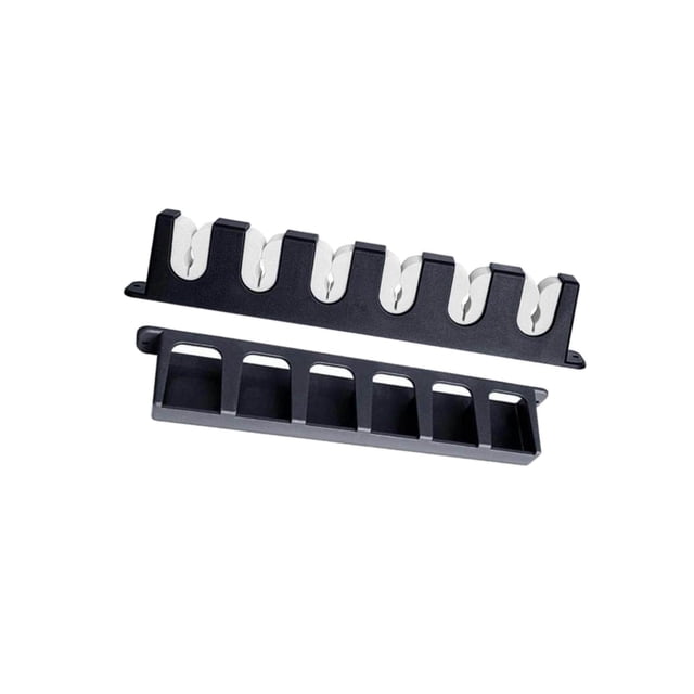 6 Slots Fishing Rod Holder Rack Vertical Mount for Holders Shed Fishing Rod Garage Door Grey