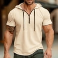thumbnail image 2 of Timegard Workout Top for Men Breathable Running Loose Hoodies Top Casual Lightweight Solid Color Tee, 2 of 4