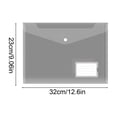 thumbnail image 2 of Birdeem Clear Plastic Document Folder 20 Pack, A4 File Folders with Snap Button and Label Pocket, Waterproof Transparent Envelopes for Office, School, and Home Filing Organization, 2 of 7