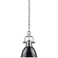 thumbnail image 2 of Beaumont Lane Mini Steel Pendant in Chrome and Black, 2 of 2