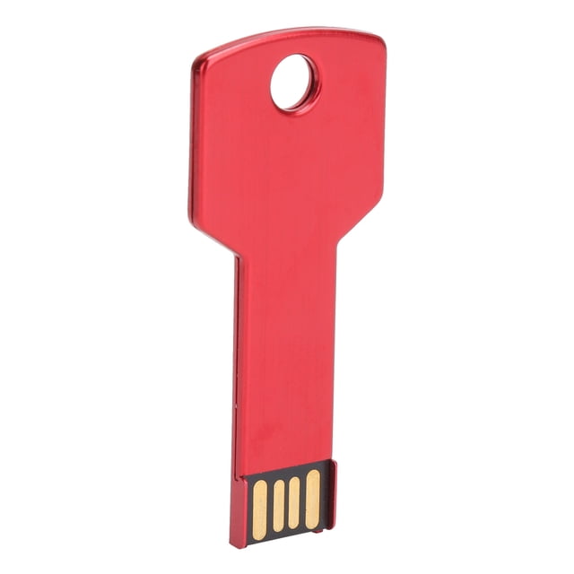Clé USB Rouge en Alliage d'Aluminium, Forme de Clé, Mémoire, Disque U pour Voiture, Ordinateur, Usage Domestique, Fournitures