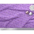 thumbnail image 3 of Soimoi Tissu Crêpe polyester Violet Notes Imprimé Instrument de Musique Tissu de Couture Yard 42 Pouces de Large, 3 of 5