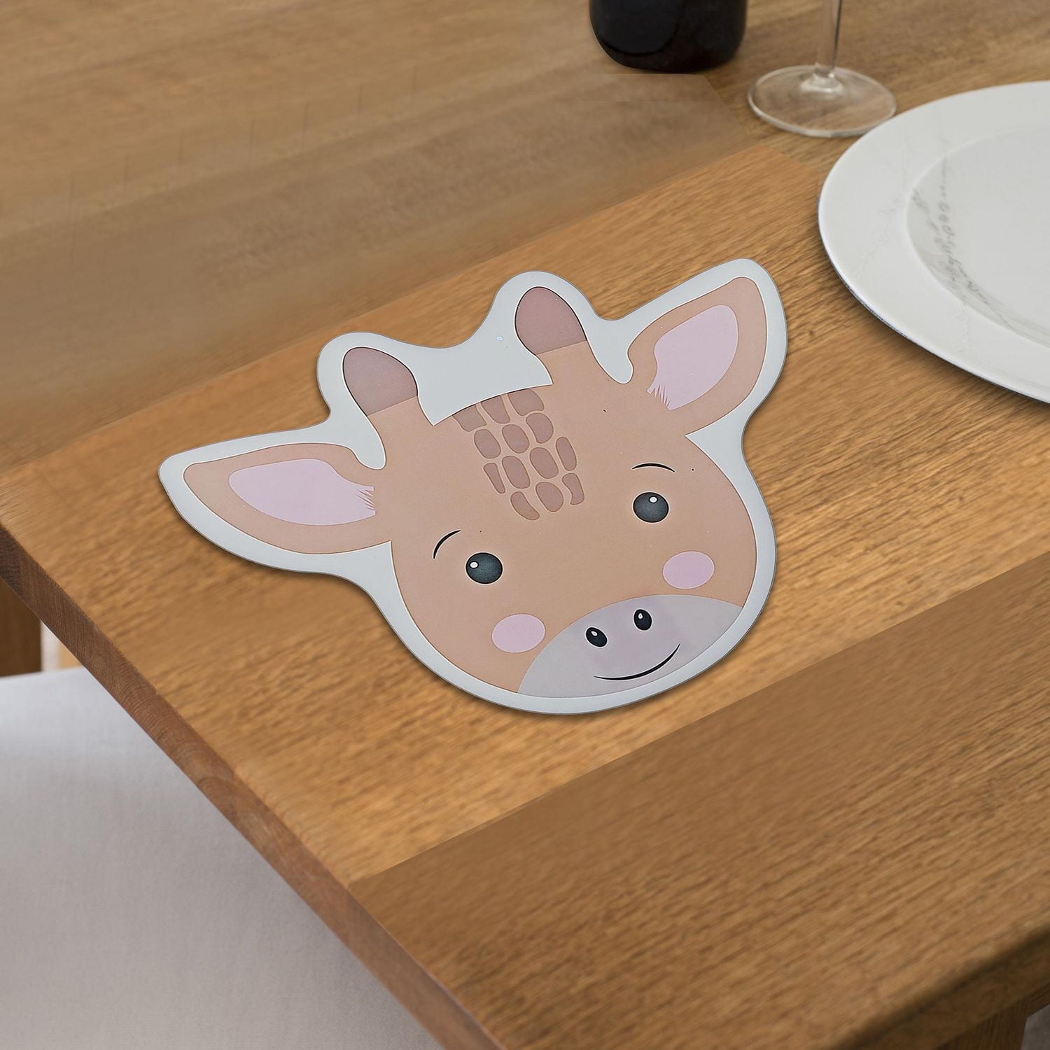 Set De Table Tête De Girafe Avec Support En Eva - Lot De 12