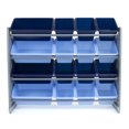 thumbnail image 4 of Humble Crew Leo Supersized Toy Storage Organizer with 16 Plastic Storage Bins, Grey/Blue, 4 of 5