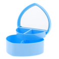 thumbnail image 3 of Heart Jewelry Box Trinket Storage Organizer Case for Kids Blue, 3 of 6