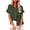 Army Green, variant on women cotton linen casual short sleeve shirt blouse button down tops front pocket tshirt lightweight summer cardigan
