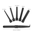 thumbnail image 3 of CkeyiN 5 in 1 Hair Curling Set, Multifunctional Ceramic Curling Iron Wand with 5 Replaceable Curling Barrels and 1 Heat Resistant Glove, Adjustable Temperature, 3 of 10