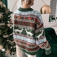 thumbnail image 4 of Qertyioot Chandails de Noël à Col Rond pour Femmes, Tricot à Manches Longues, 4 of 7