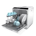 thumbnail image 1 of Hermitlux Portable Dishwasher Countertop, 5 Washing Programs Mini Dishwasher with 5-Liter Water Tank, HMX-DW04, 1 of 7