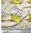 thumbnail image 1 of Soimoi Rayon Fabric Swirls & Floral Artistic Print Sewing Fabric Yard 42 Inch Wide, 1 of 3