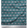 thumbnail image 1 of Soimoi Poly Georgette Fabric Dot & Ogee Damask Print Fabric by The Yard 52 Inch Wide, 1 of 3