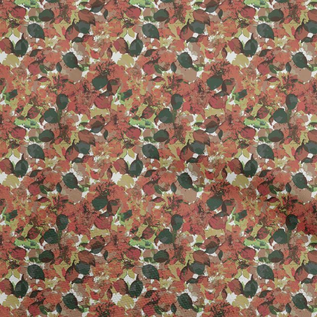 oneOone Cotton Poplin Red Fabric Abstract Floral Craft Projects Decor Fabric Printed By The Yard 42 Inch Wide-2rb