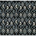 thumbnail image 4 of oneOone Tissu Popeline Sergé en Coton Biologique Imprimé Ikat Ogee & Paisley 1 Yard 42 Pouces de Large, 4 of 4