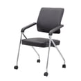 thumbnail image 2 of Nicer Furniture Foldable Vinyl Guest Chair with Casters - Set of 2, 2 of 7