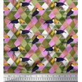 thumbnail image 1 of Soimoi Rayon Fabric Check & Toucan Bird Printed Fabric 1 Yard 56 Inch Wide, 1 of 3