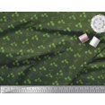 thumbnail image 3 of Soimoi Green polyester Crepe Fabric Elk & Deodar Cedar Tree Fabric Prints By Yard 42 Inch Wide, 3 of 3