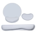 thumbnail image 1 of Ergonomic Memory Foam Keyboard Wrist Rest Wrist Rest Pad Set with Fabric -slip Rubber Base Grey Grey, 1 of 7