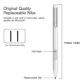 thumbnail image 3 of Stylet, Latence Réduite Écriture Fluide Stylet Numérique Léger Alliage d'Aluminium MPP2.0 pour 5 Br0xx pour Pro 3 Pro 4, 3 of 7