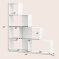thumbnail image 3 of Costway 6 Cubes Ladder Shelf Freestanding Corner Bookshelf Storage Bookcase Display Rack, 3 of 10