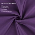 thumbnail image 4 of PiccoCasa Pure Cotton Pillowcases 2 Pcs Soft with Envelope Grape Standard, 4 of 7