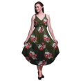 thumbnail image 1 of Bimba Robe Midi de Plage pour Femme à Imprimé Floral à Bretelles Tenue de Villégiature d'Été-Xxx-Grand, 1 of 1