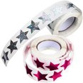 thumbnail image 1 of Milisten Star Shaped Adhesive Stickers Assorted Colors for Wrapping and Reward Labels, 1 of 8