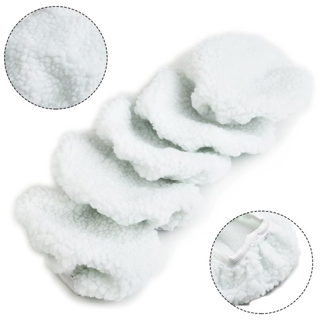 5pcs Polishing Bonnet Buffer Pads Set Soft Wool For 5-6" Car Polisher Waxing