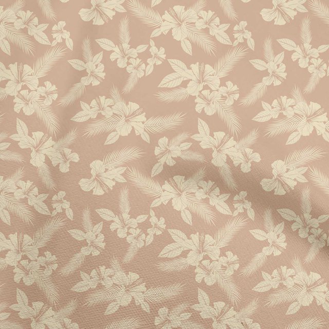 oneOone Silk Tabby Light Beige Fabric Tropical Craft Projects Decor Fabric Printed By The Yard 42 Inch Wide