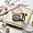 thumbnail image 2 of Fine Mesh Sieve With Clear Measuring Markings 125 ml and 250 ml Capacity Semi-Automatic Rotary Handle Stainless Steel Mesh Baking Tool for Flour Cocoa Powder, 2 of 6