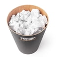 thumbnail image 3 of Umbra Woodrow Trash Can 2-Gallon (7.5 L) Capacity,Natural/Charcoal, 3 of 9