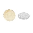 thumbnail image 4 of Xingzhi 4 Pcs Napperons Ronds Motif Queue de Paon Tapis en PVC Or Chaud Décoration de Table pour Noël Vacances Or, 4 of 6
