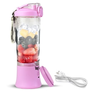 Total Chef Cordless Portable Blender Juicer, 20 oz, USB Rechargeable, Lilac, Ideal for Fresh Smoothies & Juices