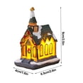 thumbnail image 3 of PENGXIANG Christmas Village LED Lighted Christmas Village Houses with Figurines  Christmas Village Collection Indoor Room Decor - Collectible Buildings, 3 of 14