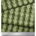thumbnail image 2 of Soimoi Rayon Crepe Fabric Geometric Block Printed Craft Fabric by The Yard 46 Inch Wide, 2 of 3
