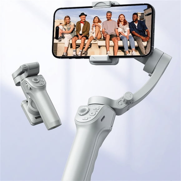CEHVOM Clearance Sales!Intelligent Gimbal Smartphone Face Tracking Mobile Phone 3 Stabilizer with Light Tripod Stand for Sports Use