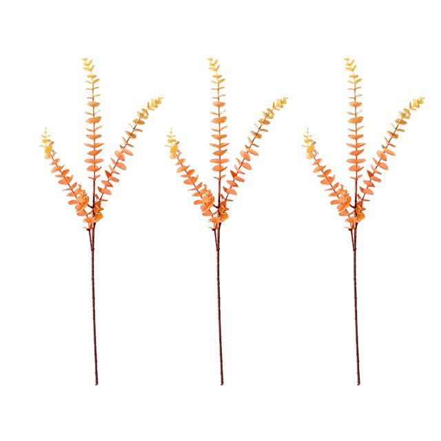 Baohd 3x Realistic Appearance Artificial Plants Nature S Charm To Space Easy To Clean orange 1Set