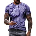 thumbnail image 2 of Weiqiqre T-shirt pour Homme Décontracté à Relief, Imprimé de Course, T-shirt Graphique, Extérieur, Quotidien, Vacances, Manches Courtes, Col Rond, Chandail à Porter au Quotidien, Extérieur, Rue et Centres de Villégiature, 2 of 6