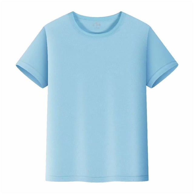 Hiiyo Men's Quick Drying T-Shirt Solid Color Short Sleeve T Shirt Summer Daily Tshirt