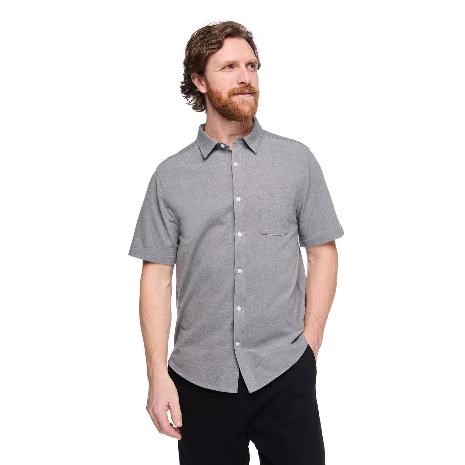 Chemise boutonnée en tricot George pour hommes