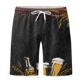 thumbnail image 1 of Pantalons Courts Amples pour Hommes avec Cordon de Serrage Décontractés pour Fête Sports de Rue Plage Piscine Été, 1 of 4